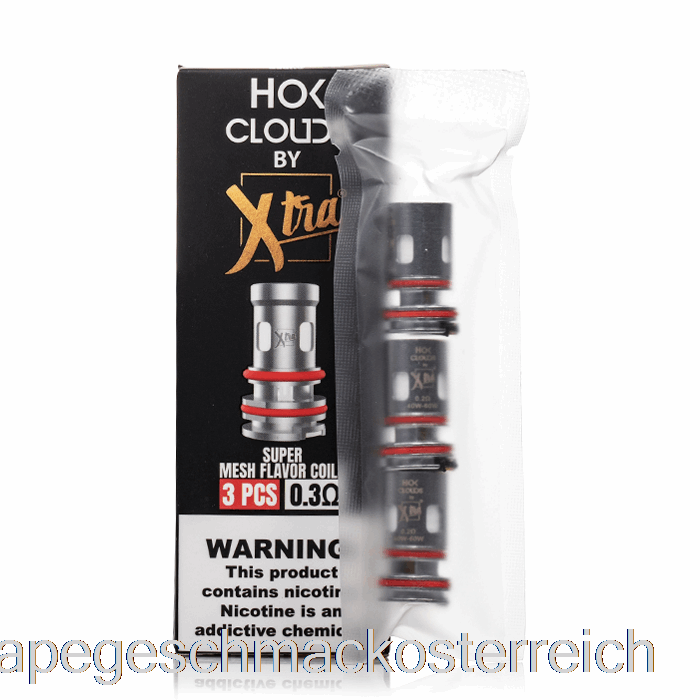 Xtra Hok Clouds Ersatzspulen 0,3 Ohm Spulen Vape-Geschmack